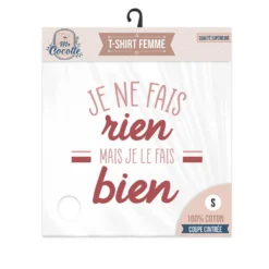 T-Shirt Je Ne Fais Rien Mais Je Le Fais Bien - Taille S 5 T-Shirt Je Ne Fais Rien Mais Je Le Fais Bien - Taille S -Truc Chic Soldes Magasin t shirt je ne fais rien mais je le fais bien taille s 2