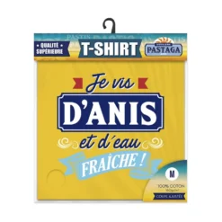 T-shirt - Je Vis D'anis Et D'eau Fraîche - Taille M -Truc Chic Soldes Magasin t shirt je vis d anis et d eau fraiche taille m 2