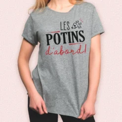 T-Shirt Les Potins D'abord - Taille L -Truc Chic Soldes Magasin t shirt les potins d abord taille l 2