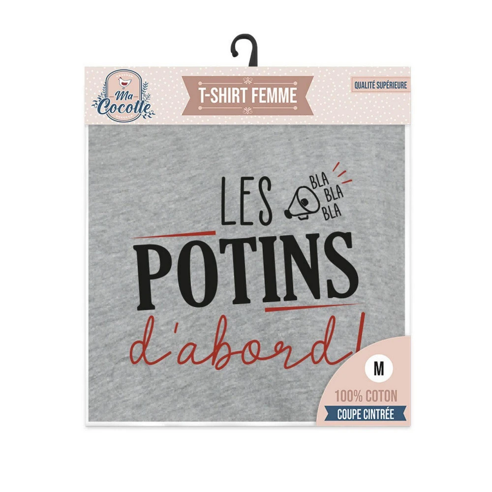 T-Shirt Les Potins D'abord - Taille M 2 T-Shirt Les Potins D'abord - Taille M – Image 2
