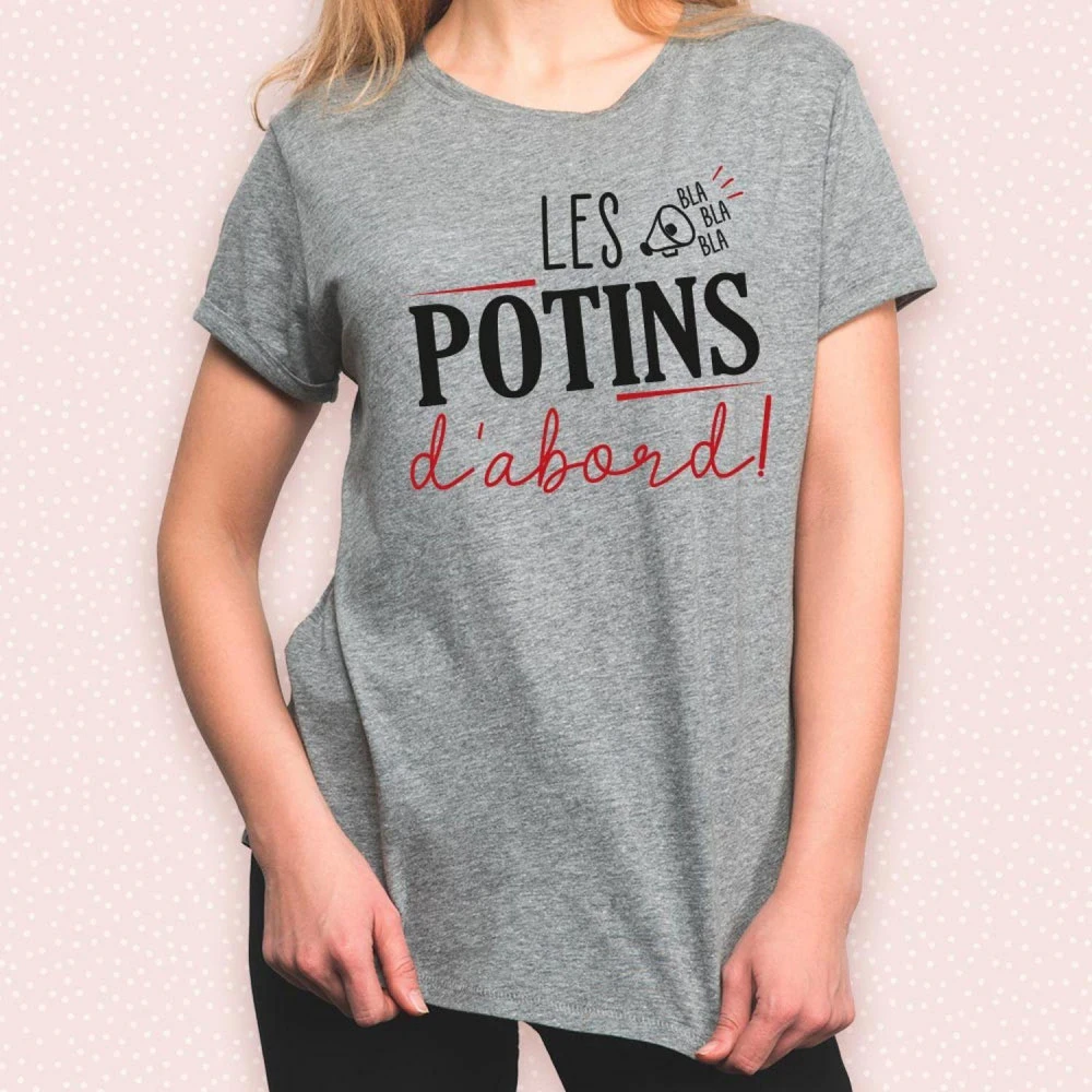 T-Shirt Les Potins D'abord - Taille M 3 T-Shirt Les Potins D'abord - Taille M – Image 3