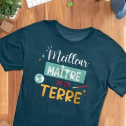 T-Shirt Meilleur Maître De La Terre - Taille L -Truc Chic Soldes Magasin t shirt meilleur maitre de la terre taille l 2
