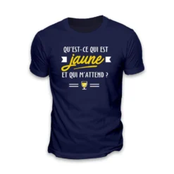 T-shirt - Qu'est-ce Qui Est Jaune Et Qui M'attend - Taille L