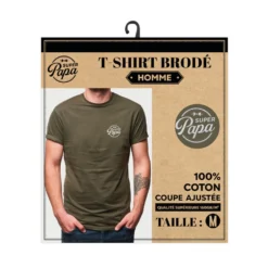 T-Shirt Super Papa - Taille M -Truc Chic Soldes Magasin t shirt super papa taille m 5