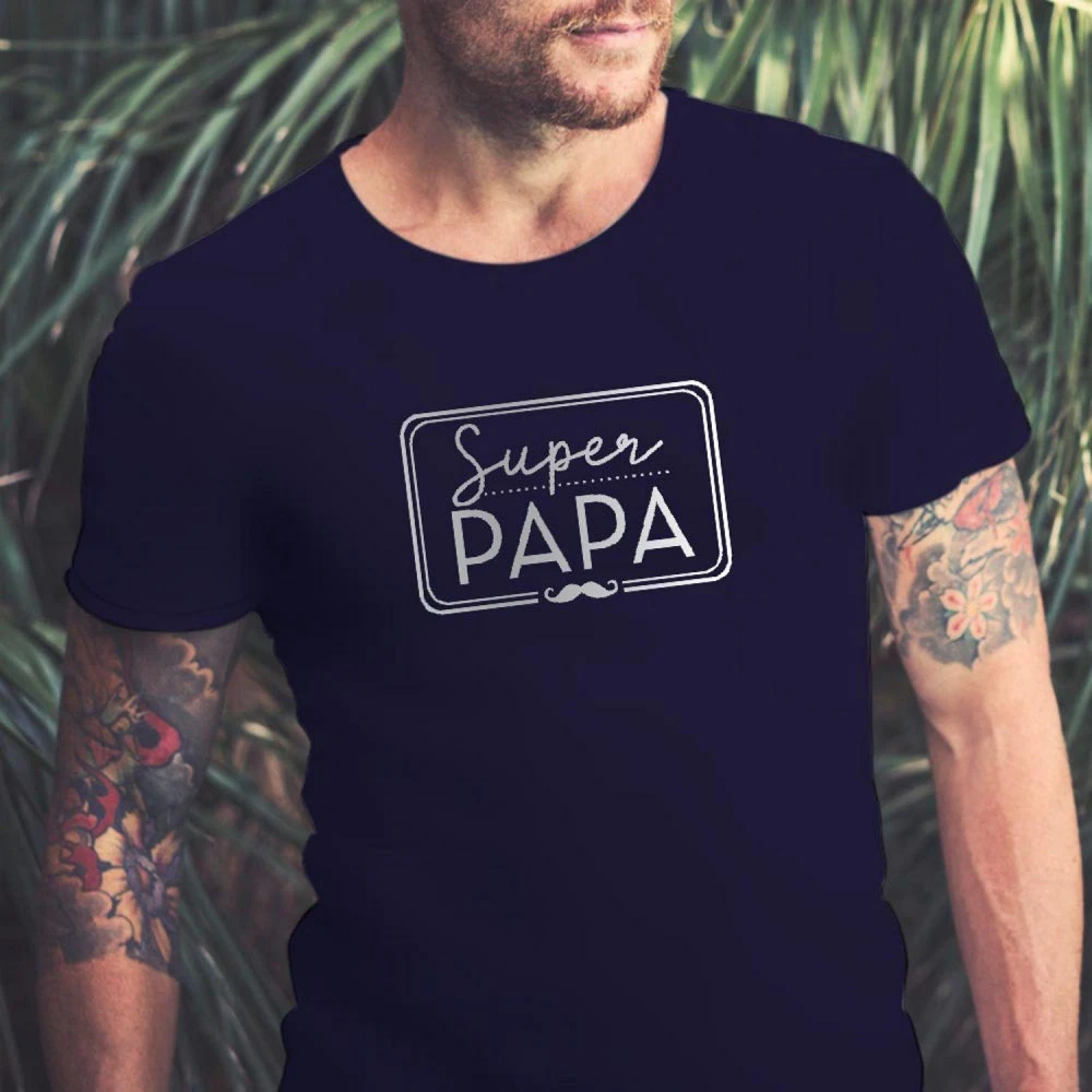 T-shirt - Super Papa - Taille XL 2 T-shirt - Super Papa - Taille XL – Image 2