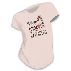 T-Shirt Vivre D'Amour Et D'Apéro - Taille L