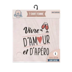 T-Shirt Vivre D'Amour Et D'Apéro - Taille S -Truc Chic Soldes Magasin t shirt vivre d amour et d apero taille s 2