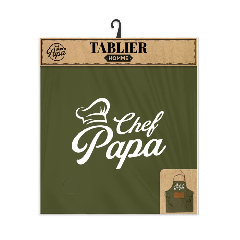 Tablier De Cuisine "Chef Papa" 3 Tablier De Cuisine "Chef Papa" – Image 3