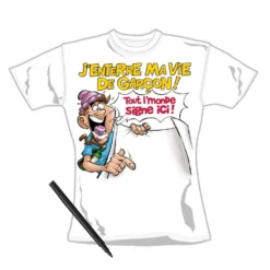 Tee Shirt Dédicace J'enterre Ma Vie De Garçon