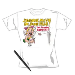 Tee Shirt Dédicace J'enterre Ma Vie De Jeune Fille -Truc Chic Soldes Magasin tee shirt dedicace j enterre ma vie de jeune fille 3