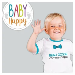 Tee Shirt Enfant - Beau Gosse Comme Papa -Truc Chic Soldes Magasin tee shirt enfant beau gosse comme papa 3