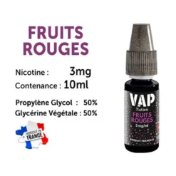 Vap Nation Lot De 5 Liquides - Fruits Rouges 3 Mg