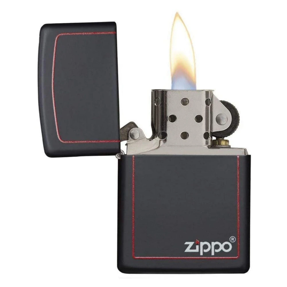 Zippo 218ZB Matte Black Red 60001437 2 Zippo 218ZB Matte Black Red 60001437 – Image 2