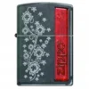 Zippo Design 4 - Fleurs Gravées